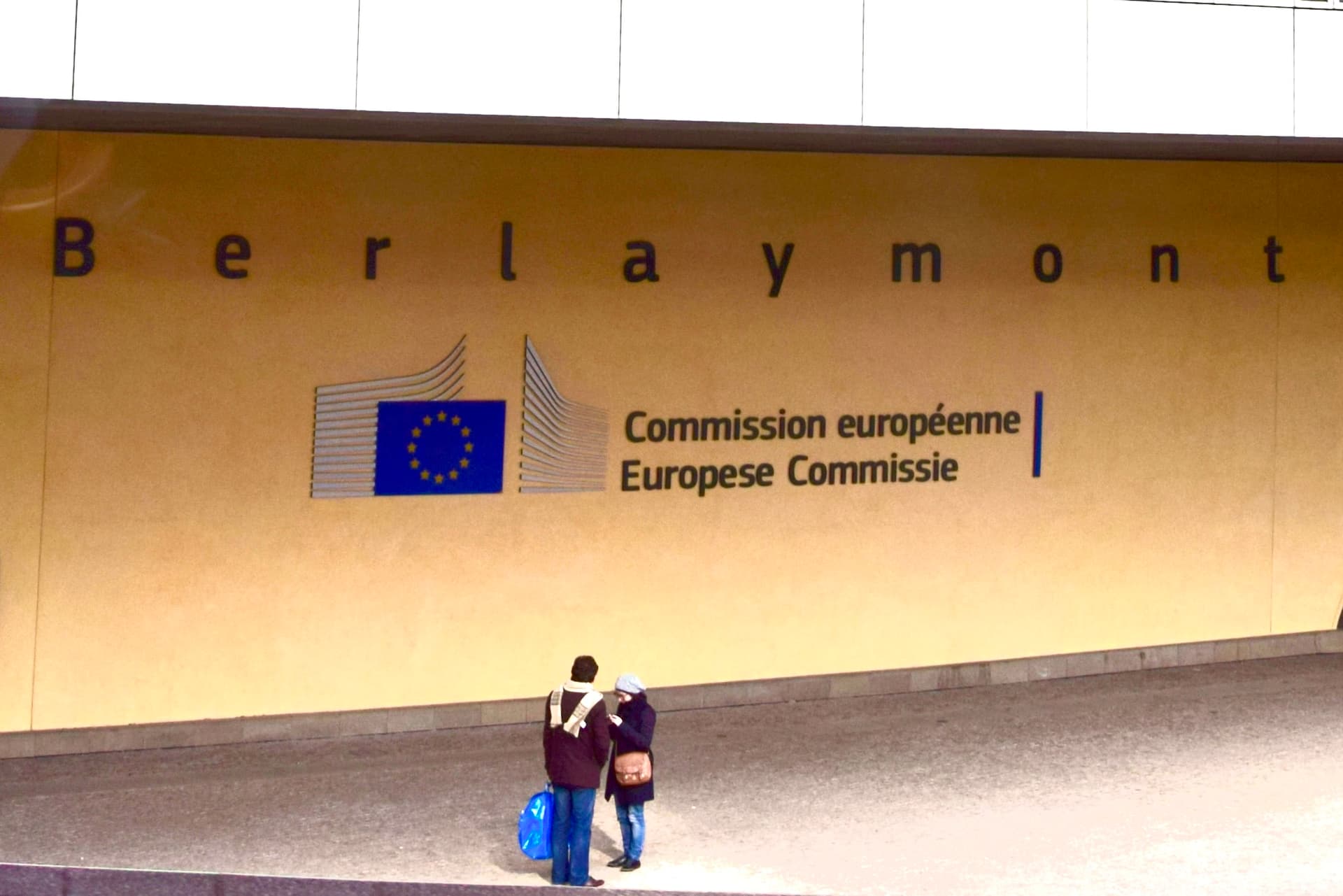 Edifício Berlaymont da Comissão Europeia em Bruxelas visto do exterior