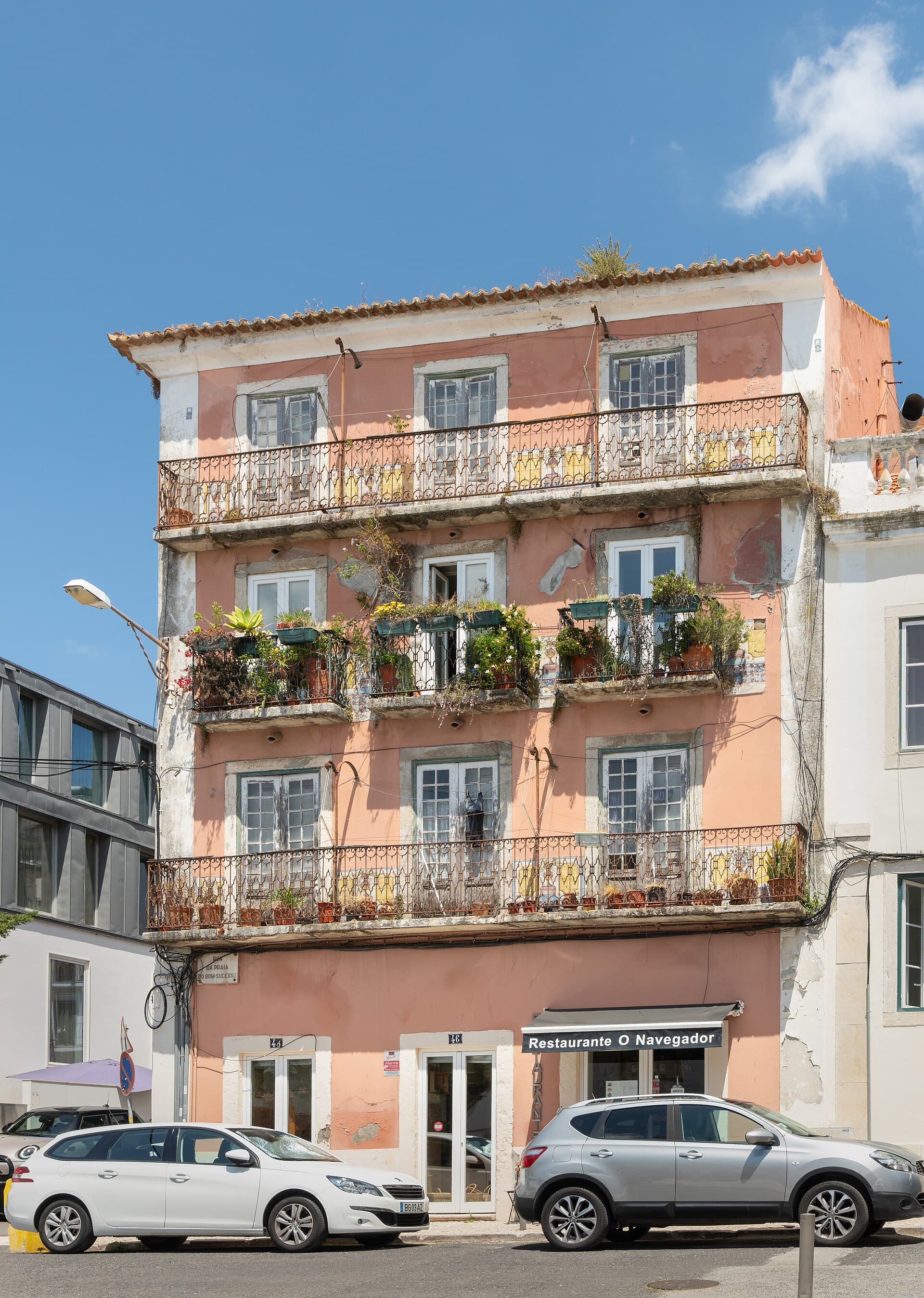 Fotografia de arquivo de um edifício residencial em Belém, Lisboa, tirada em maio de 2026